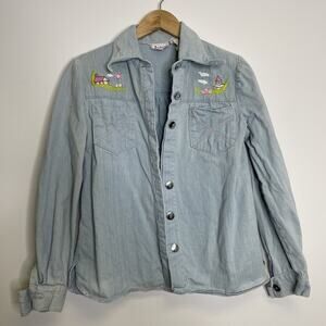 Vintage 60s 70s ARTBRO Jrs Sportswear Button Down Jean Jacket - Size Small?